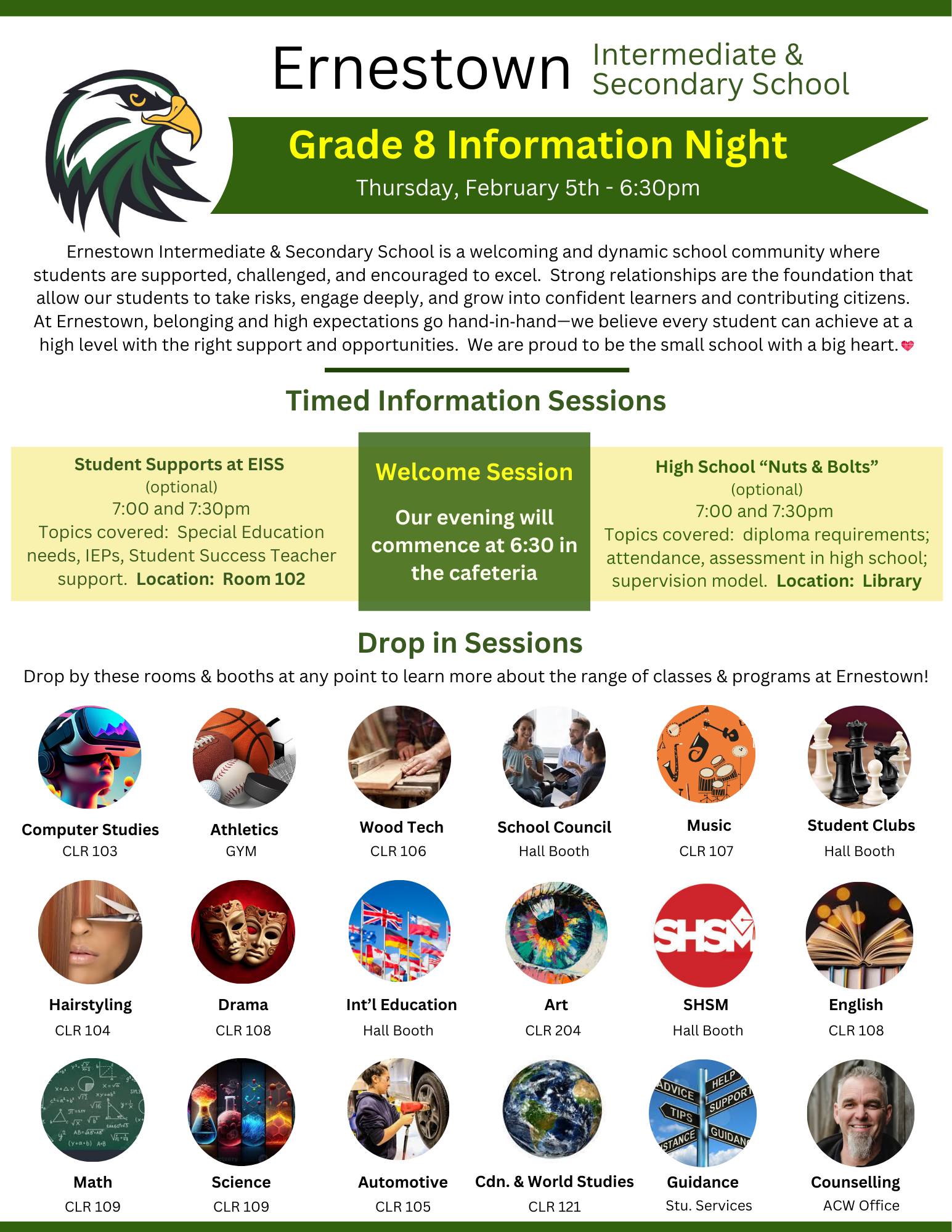 Grade 8 Night, Feb 2025 Programme